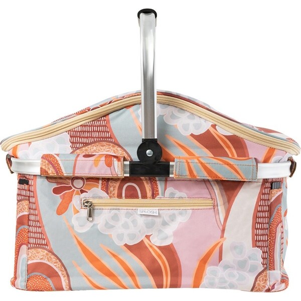 Splosh Picnic Abstract Insulated Collapsible Storage Basket w/ Handles 44x34cm