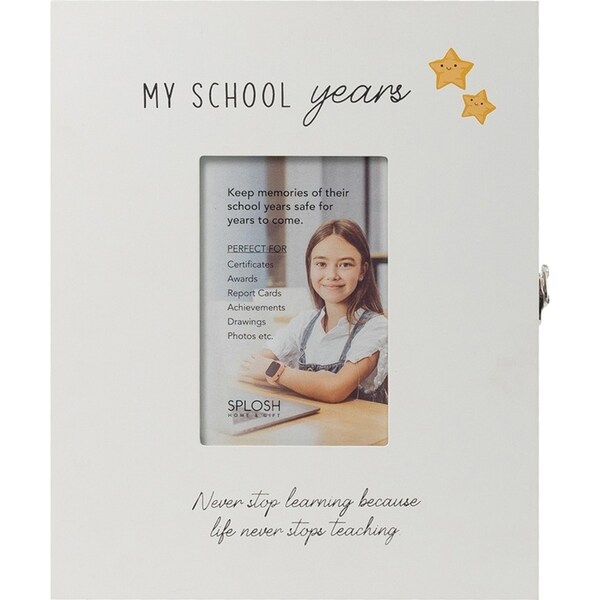 Splosh Kids By Splosh 30cm School Keepsake Box Storage Trinket w/ Photo Insert