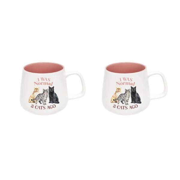2x Splosh I Love My Normal 12cm Hot/Cold Beverage Matte Satin Drink Ceramic Mug