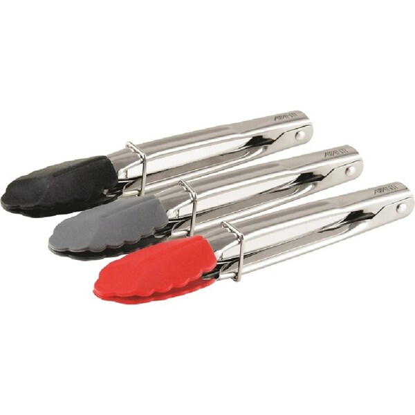 Avanti Stainless Steel Tong with Silicone Head 18cm Set of 3