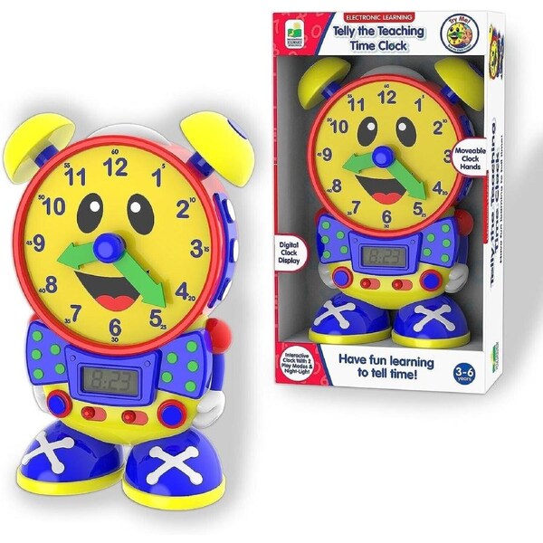 The Learning Journey Telly Teaching Time Clock Primary New Toy Ages 3+ Quiz Play