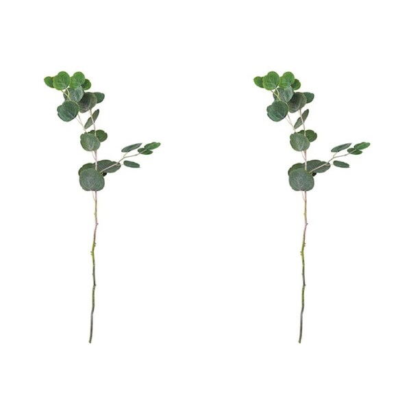 2x Urban 69cm Eucalyptus Leaves Stem Artificial Plant Fake Indoor Decor Green