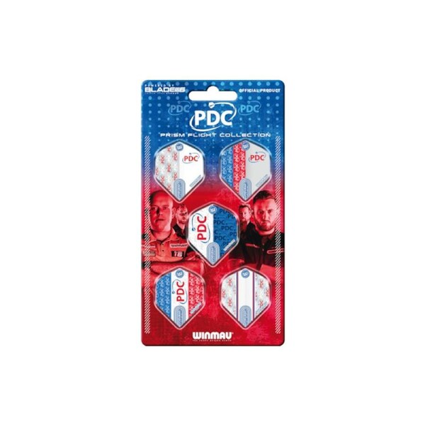 Winmau PDC 2024 Prism Flight Collection 100 Micron (Pack of 5 sets of 3 fights)