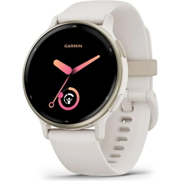 Garmin Vivoactive 5 Smart Watch, Ivory & Cream Gold 010-02862-11