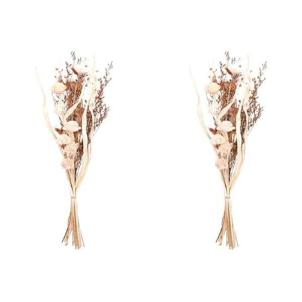 2x Urban 60cm Dried Foliage Floral Bouquet Preserved Home Display Flowers NTRL
