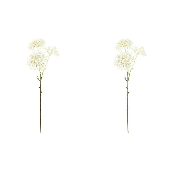 2x Urban 76cm Star Flower Stem Artificial Plant Fake/Faux Indoor Home Decor WHT