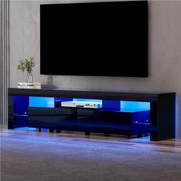 Artiss TV Stand Entertainment Unit 200cm RGB LED Black