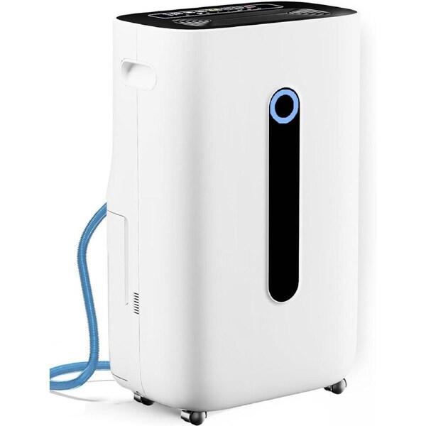 ADVWIN Dehumidifiers, 25 L/Day, Large Air Dehumidifier with Drain Hose 6.5L Water Tank for Bedroom, Bathroom, Wardrobe Room, Office, White