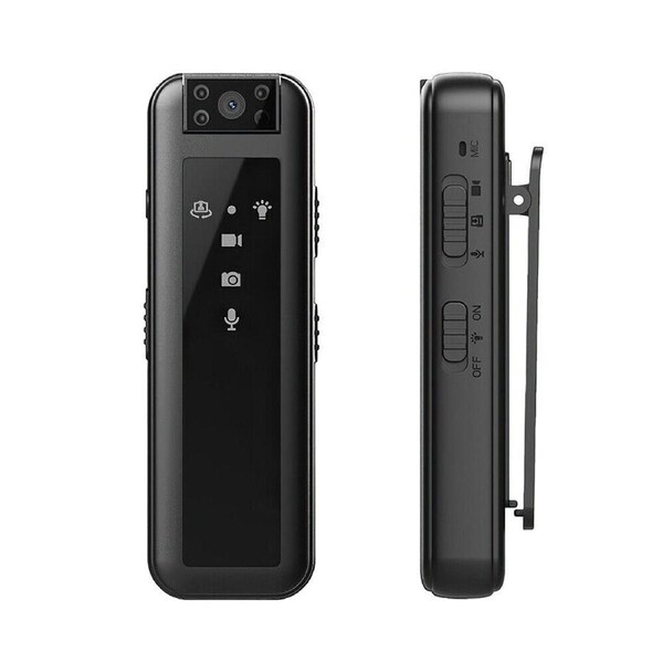 Mini Clip Camera Video Audio Recorder HD Infrared Night Vision 180 Degree Rotate - 1080P