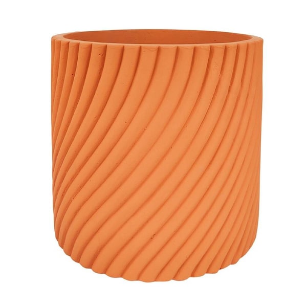 Urban Eliza 19cm Concrete Planter Flower/Plant Pot Home Decor Large Terracotta
