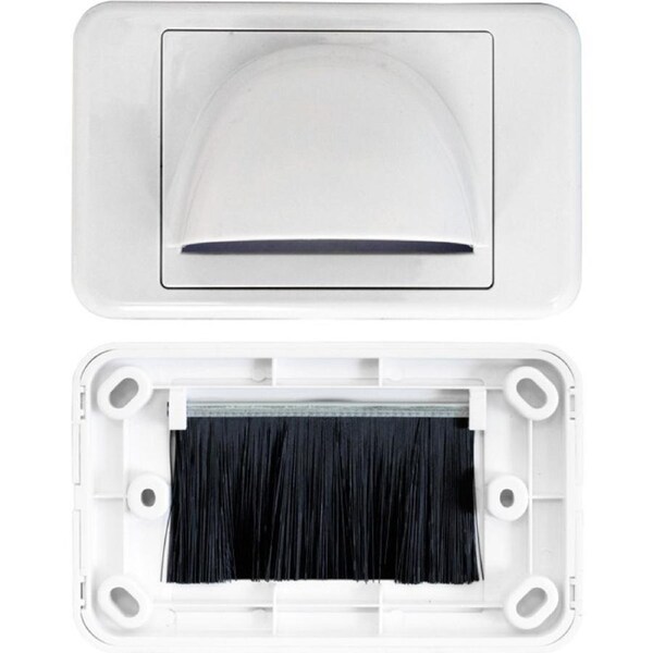 PRO2 BULLNOSE WALL PLATE - WHITE BULL NOSE