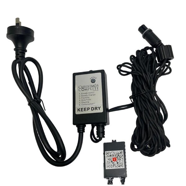 Christmas Complete Motif RGB Twinkle Wi-Fi Controller 5m Black