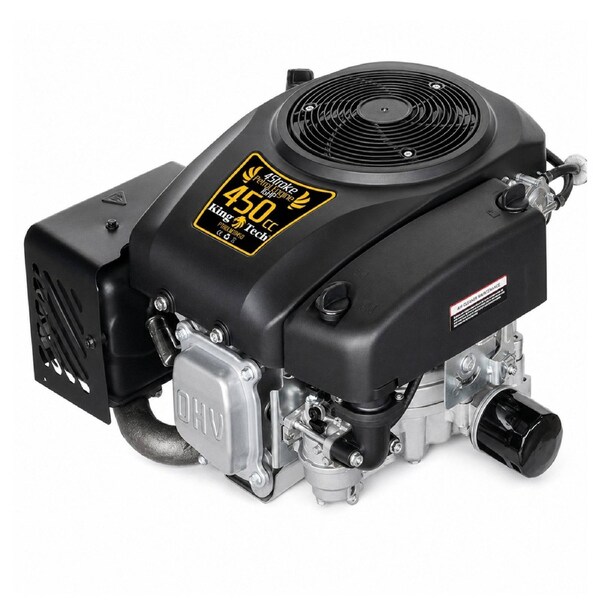 KingTech 16HP Vertical Shaft Engine - 450cc 4-Stroke OHV - Cast-Iron Bore Electric Start Motor