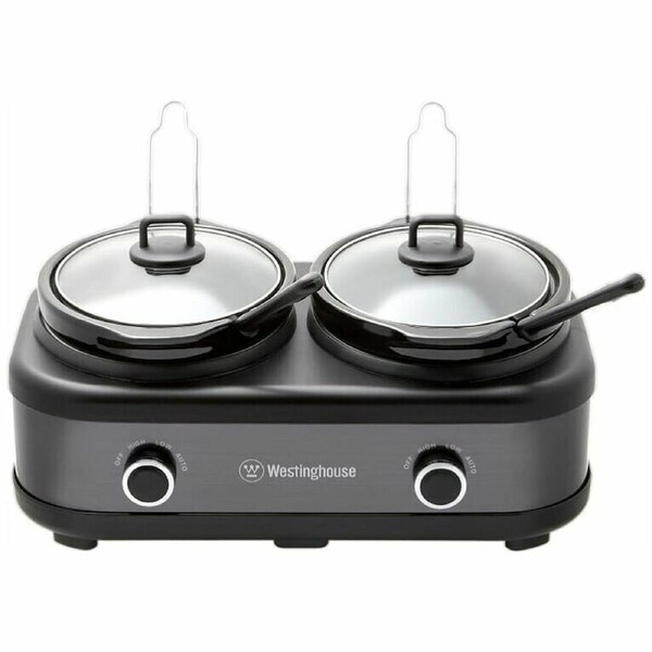 Westinghouse Slow Cooker 2 x 2.5L Ceramic Pots Auto Function