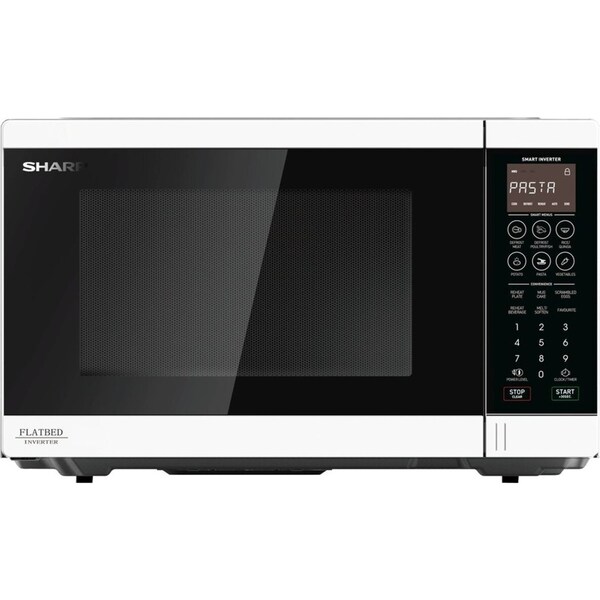 Sharp Flatbed 1200W Microwave White