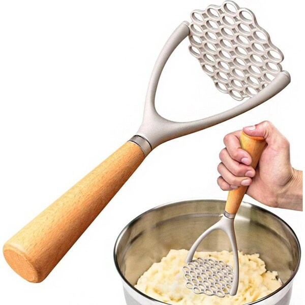 Aluminum Alloy Potato Masher Crush Vegetable Fruit Press Maker Vegetable Masher