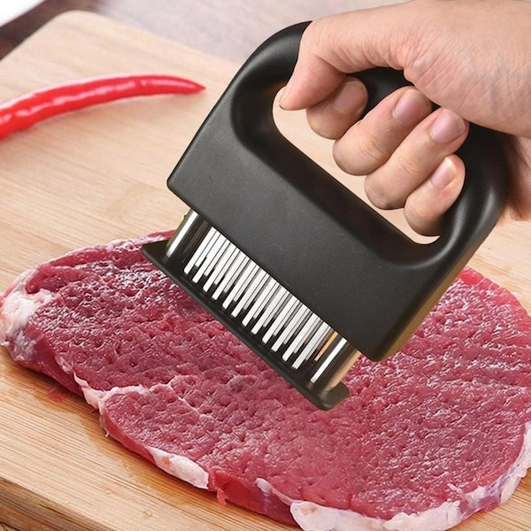 Stainless Steel Meat Tenderizer Kitchen Tool Meat Needle Meat Hammer Tenderizer
