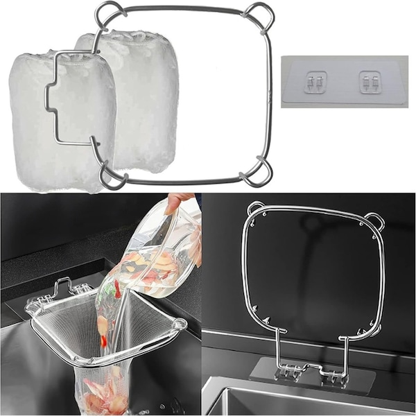 Kitchen Sink Strainer Basket Stainless Steel Holder Kitchen Sink Filter