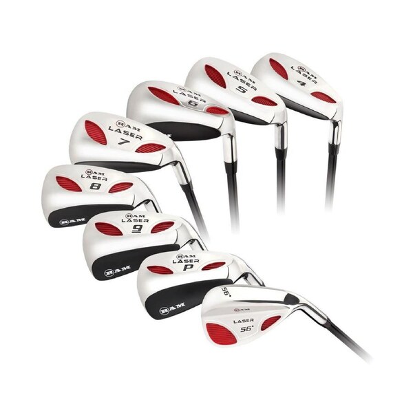 Ram Golf Laser Steel Hybrid Irons Set 4-SW (8 Clubs) - Mens Right Hand - Regular Flex
