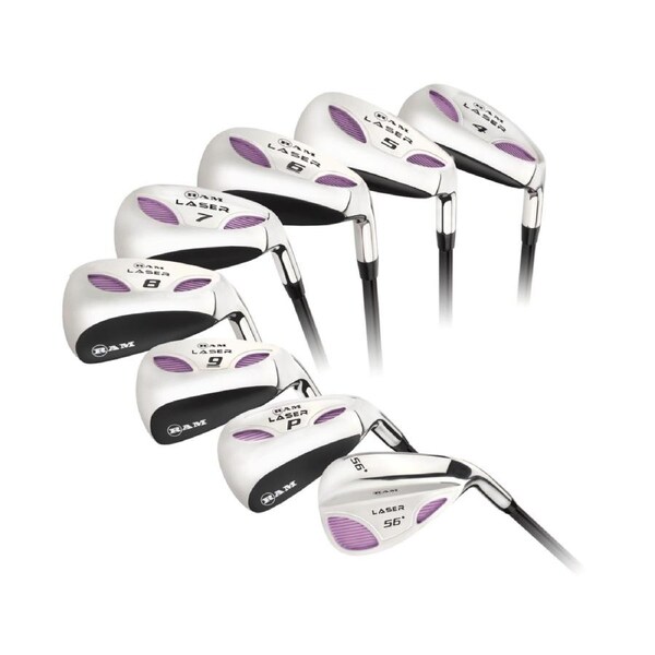 Ram Golf Laser Petite Graphite Hybrid Irons Set 4-SW (8 Clubs) - Ladies Right Hand