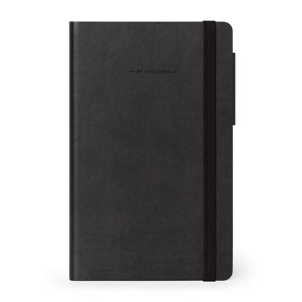 Legami My Notebook Medium Plain Journal Personal Diary School Stationery Black
