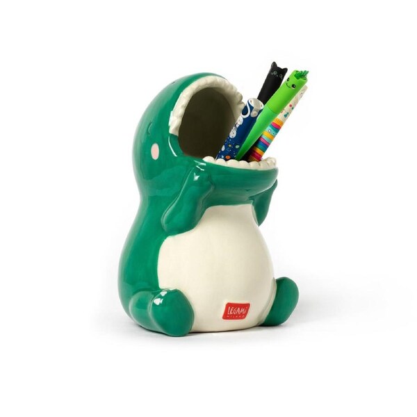 Legami Desk Friends Ceramic Pen/Ballpen Pencil Holder Storage Stationery Dino