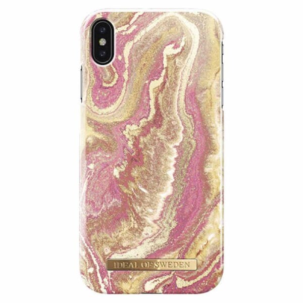 Ideal Of Sweden Fashion Case (Suits iPhone XS Max) - Golden Blush Marble