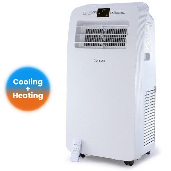 CARSON 2.9kW Reverse Cycle Portable Air Conditioner and Heater, with Dehumidifier, Cooling and Heating AC