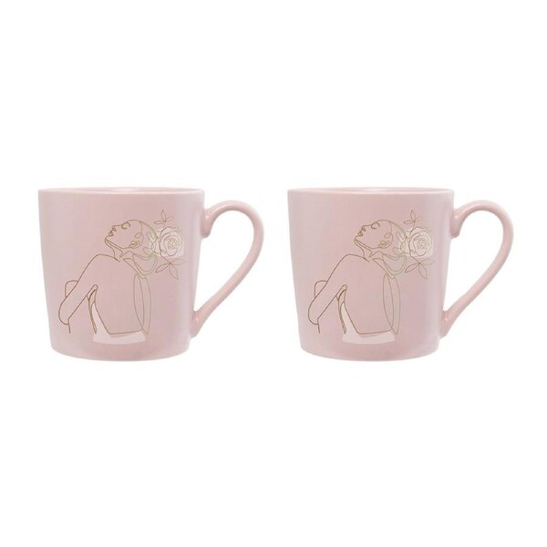 2x Splosh Mystique 13cm Ceramic Libra Mug Zodiac Sign Coffee/Tea Drinking Pink
