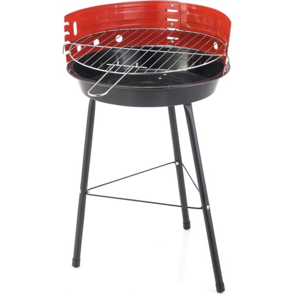 Hacienda 13" Simple Outdoor Portable Camping Charcoal Grill BBQ Stove Black