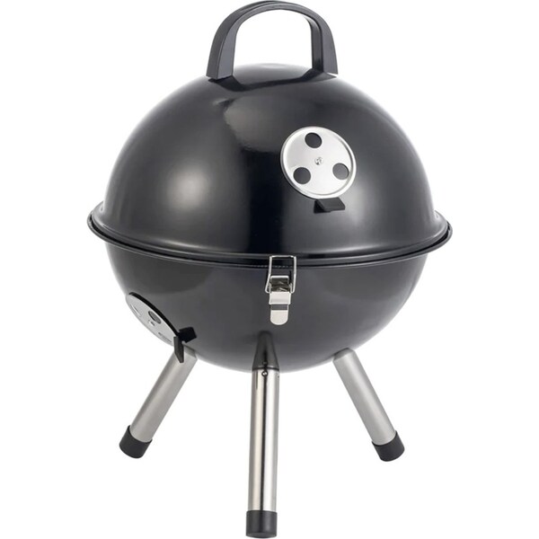 Hacienda 12" Kettle Portable Outdoor Camping Charcoal Grill Stove Compact BBQ