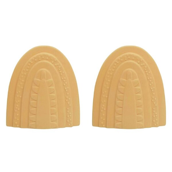 2x Urban Addie Rainbow 15cm Ceramic Planter Flower/Plant Pot Home Decor Med Sand