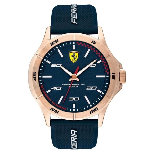 Scuderia Ferrari Silicone Blue Dial Men's Watch - 830671