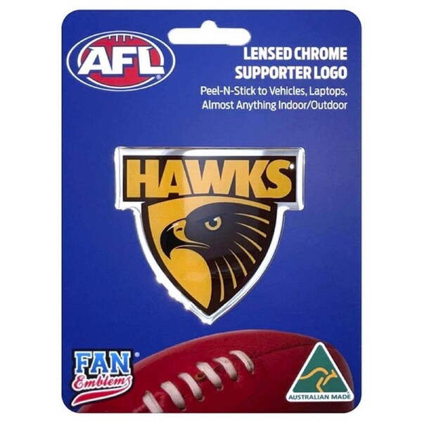 Fan Emblems Decal AFL Hawthorn Hawks Logo Car Sticker JAS-FEA10378-008B
