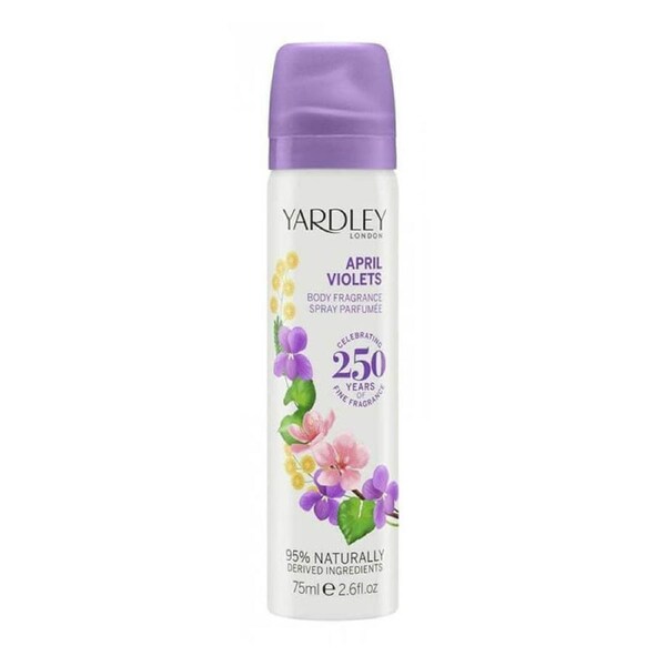 Yardley April Violets Body Fragrance 75ml (L) SP