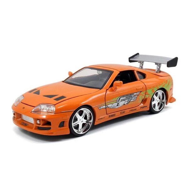 Jada 1:24 Scale Fast & Furious Toyota Supra 1995 Diecast Model Car Orange