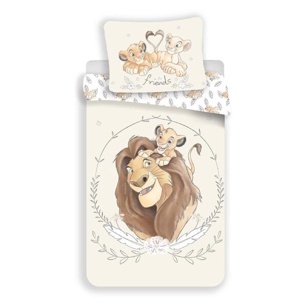 Disney The Lion King Simba Kids Cotton Quilt Cover Set - Toddler Bed Size