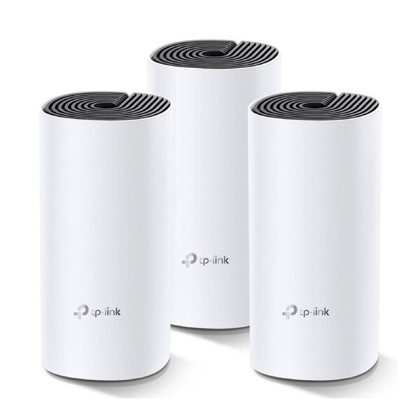TP-Link Deco M4 (3-pack) AC1200 Whole Home Mesh Wi-Fi System. ~370sqm Coverage, Up to 100 Devices, Parental Control