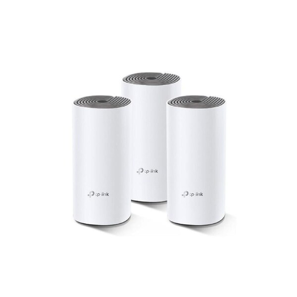 TP-Link Deco E4(3-pack) AC1200 Whole Home Mesh Wi-Fi System, ~370sqm Coverage