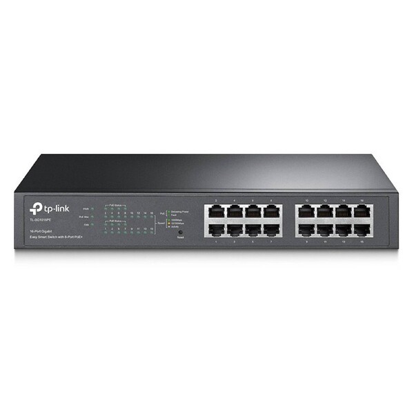 TP-Link TL-SG1016PE 16-Port Gigabit Easy Smart Switch with 8-Port PoE+ Rack