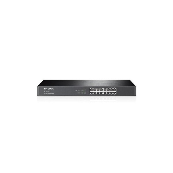 TP-Link TL-SG1016D 16-Port Gigabit Desktop/Rackmount Unmanaged Switch energy-efficient Supports MAC Plug & play 32Gbps Switching Capacity
