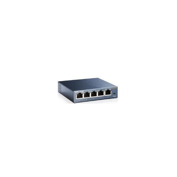 TP-Link TL-SG105 5port Switch Desktop Gigabit Steel Case 5-Port 10/100/1000Mbps RJ45 Supporting Auto-MDI/MDIX Plug and Play Fanless