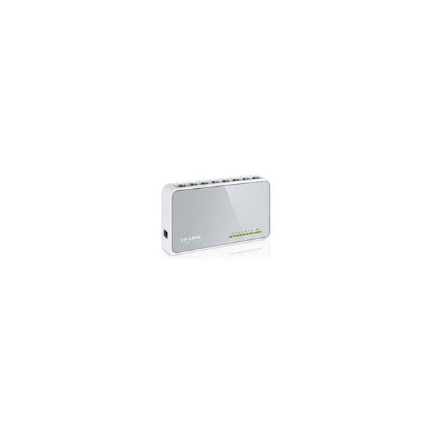 TP-Link TL-SF1008D 8-port 10/100M mini Desktop Switch, 8 10/100M RJ45 ports, Plastic case