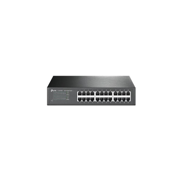 TP-Link TL-SG1024D 24-Port Gigabit Desktop/Rackmount Unmanaged Switch energy-efficient Supports MAC Plug & play 48Gbps Switching Capacity