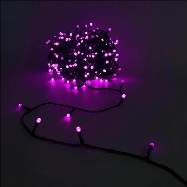 320 PINK Led 8mm Frosted Fairy Lights