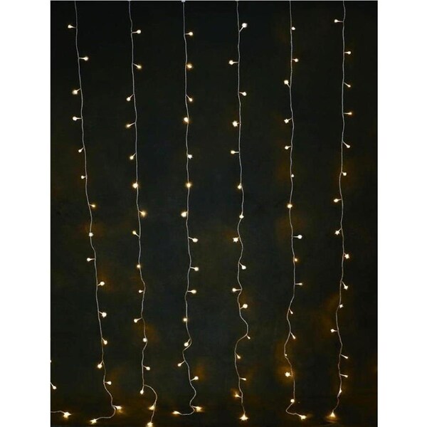 160 WARM WHITE Led SOLAR Curtain Light 2Mx2M