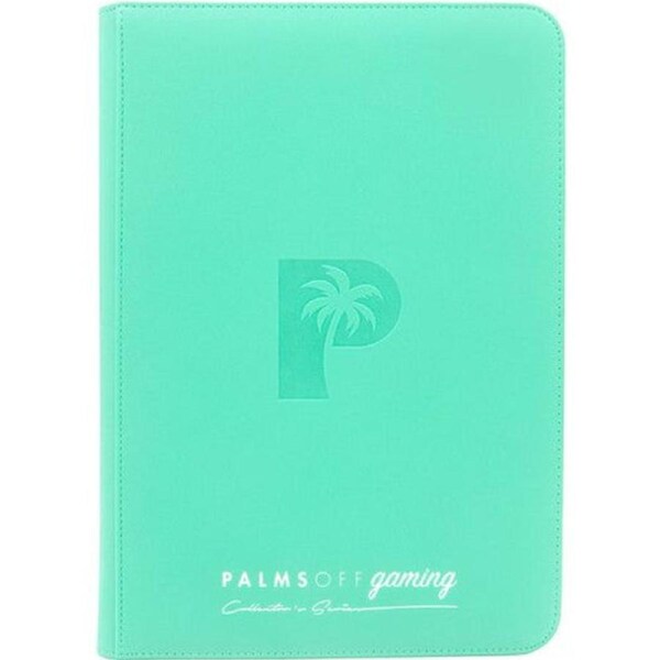 Palms Off Gaming - Collector's Series TOP LOADER Zip Binder - Turquoise (216 Capacity)