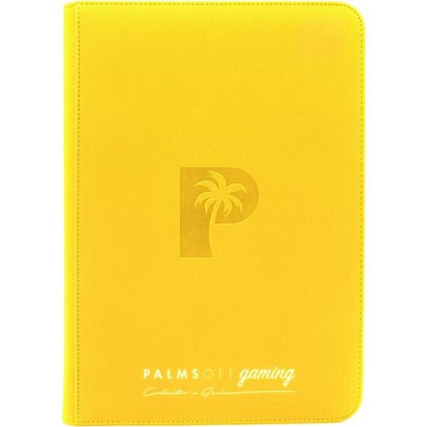 Palms Off Gaming - Collector's Series TOP LOADER Zip Binder - Yellow (216 Capacity)