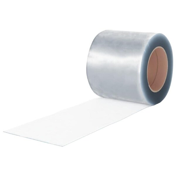 Strip Curtain Roll Transparent PVC Warehouse Restaurant Use Rounded Edges 25m