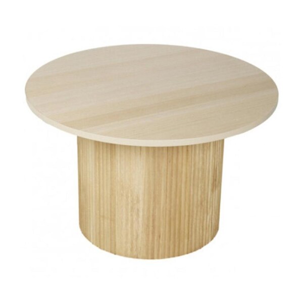 Maine & Crawford Aimee 65cm Fluted Coffee Table Round Home Furniture Natural